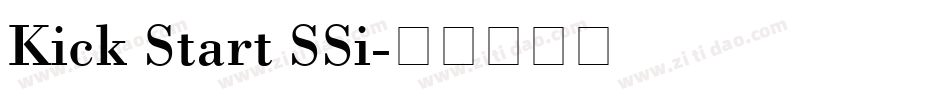 Kick Start SSi字体转换